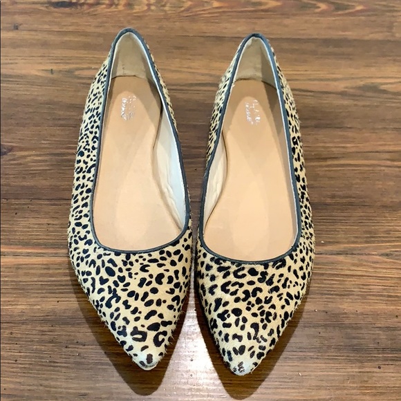dr scholl's leopard print flats